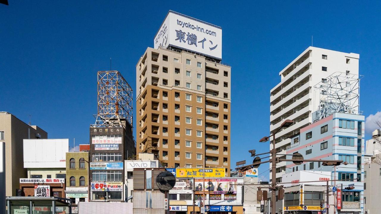Toyoko Inn Okayama Eki Nishi Guchi Hiroba Exterior foto